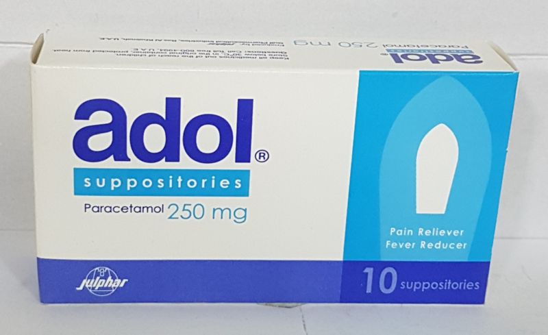 Adol Suppositories 250mg